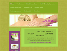 Tablet Screenshot of evestherapy.com